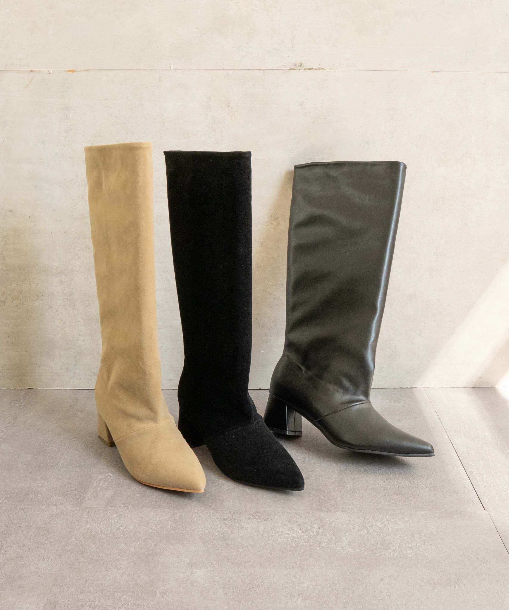 ワイドシャフトロングブーツ/レディース/fabby fabby(ファビーファビー