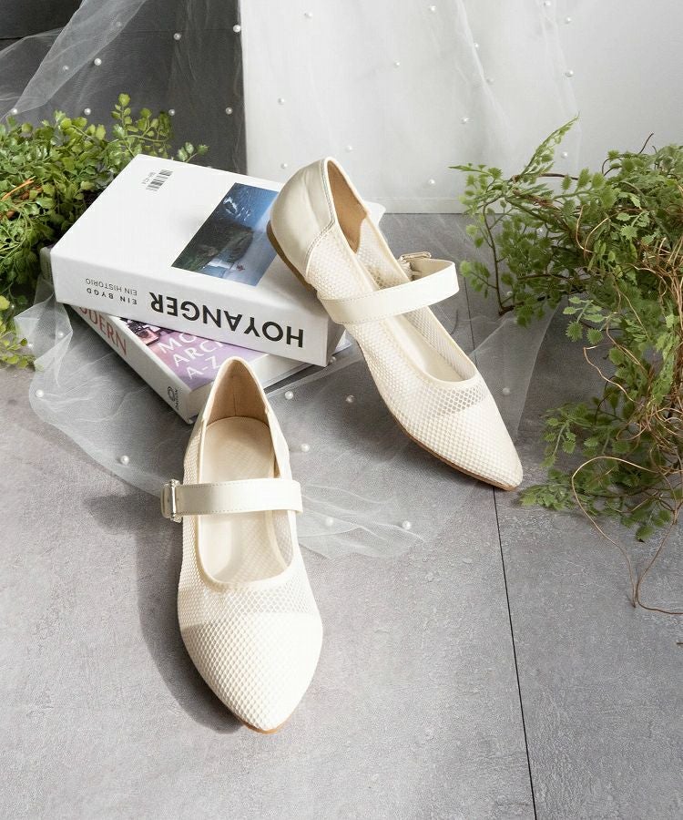 ⭐️極美品⭐️　PELLICO　メッシュパンプス　メリージェーン　ホワイト メッシュメリージェーンパンプス/レディース/fabby fabby(ファビー